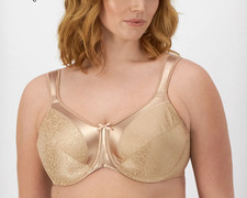 Bali Minimizer Satin Tracings Comfort Strap Underwire Bra 3562 - Nude Size: 38DD