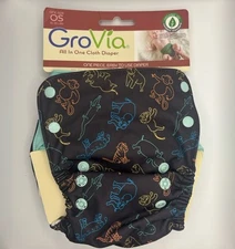 Grovia Heartspring  AIO OS Cloth Diaper NIP/NWT HTF