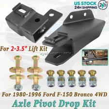 For 1980-1996 Ford Bronco F150 4WD Axle Pivot Drop W/ Camber For 2-3.5" Lift Kit