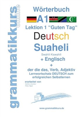 Schachner - Wrterbuch Deutsch - Suaheli Kiswahili - Englisch Lernwort - X555z