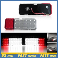 Front Door Panel LED Courtesy Light Red/White Lens For 1997-2002 Ford Expedition