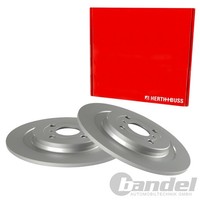 2X Herth+Buss 278Mm Bremsscheiben Hinten Passend FüR Daihatsu Charade Toyota YAR