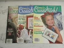 3 Vintage Cross Stitch and Crazy for Cross Stitch Magazines