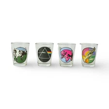 Pink Floyd Icons 4-Piece 1.5oz Shot Glass Set