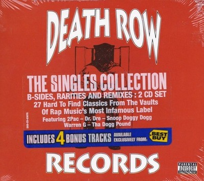 The Death Row Singles Collection [PA] Dr Dre, Snoop, 2Pac (2CD, +4 BONUS) NEW
