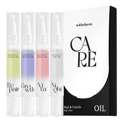 WITHSHYAN Nail & Cuticle Oil Pen - All Care SET (4mL x 4ea)