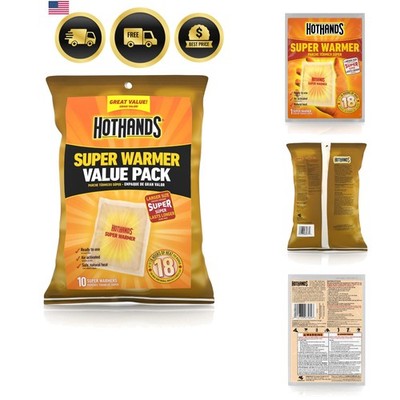 Body & Hand Super Warmers - Long Lasting Natural Odorless Air Activated Warme...