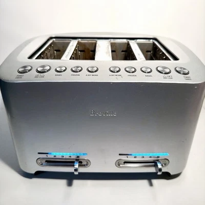 Breville Smart Toaster 4 Slice Wide Slot Die Cast Brushed Aluminum BTA840XL/A - Image 1 of 4