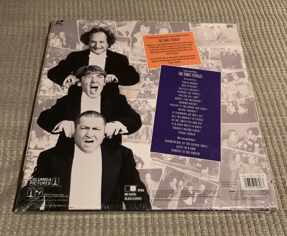 The Three Stooges Comedy Classics Box Set (Laserdisc) BRAND NEW FACTORY SEALED! - Image 2 of 2