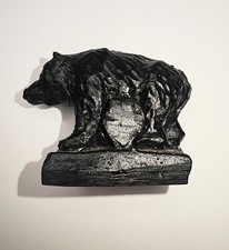 Black Bear Hand Crafted From Coal Sculpture