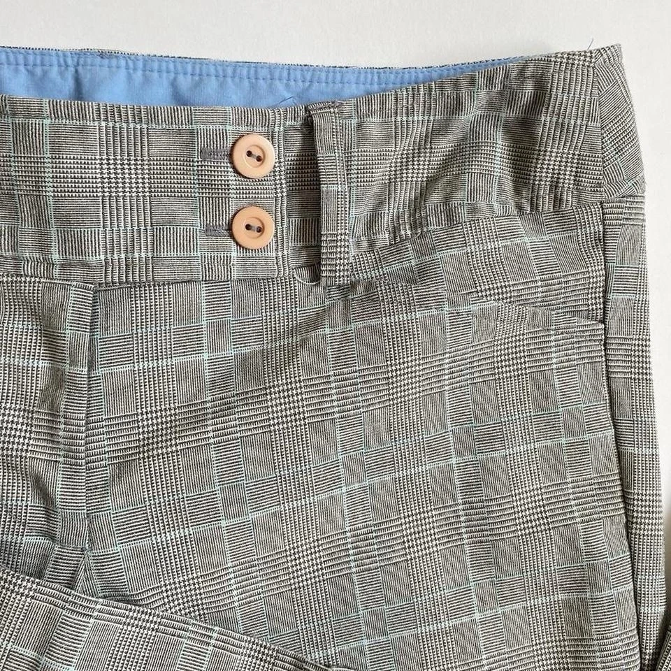 Pantalones a cuadros grises tiro bajo vintage Foto 4 de 4