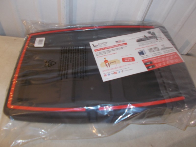 NEW STUPID CAR TRAY Console Seat Accessory Food & Beverage Tray BLACK & RED