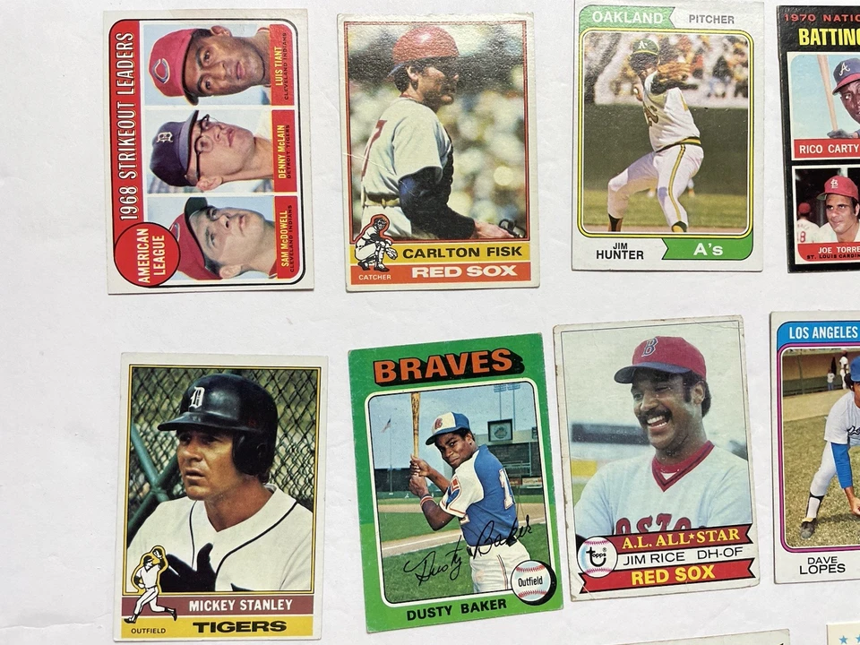 Лот из 27 бейсбольных карточек 1960-х, 70-х годов HOF/Stars, больше. Смешанный класс. ЧИТАЙТЕ - Изображение 4 из 4