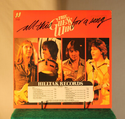 THE GUESS WHO--All This For A Song--Promo LP | eBay