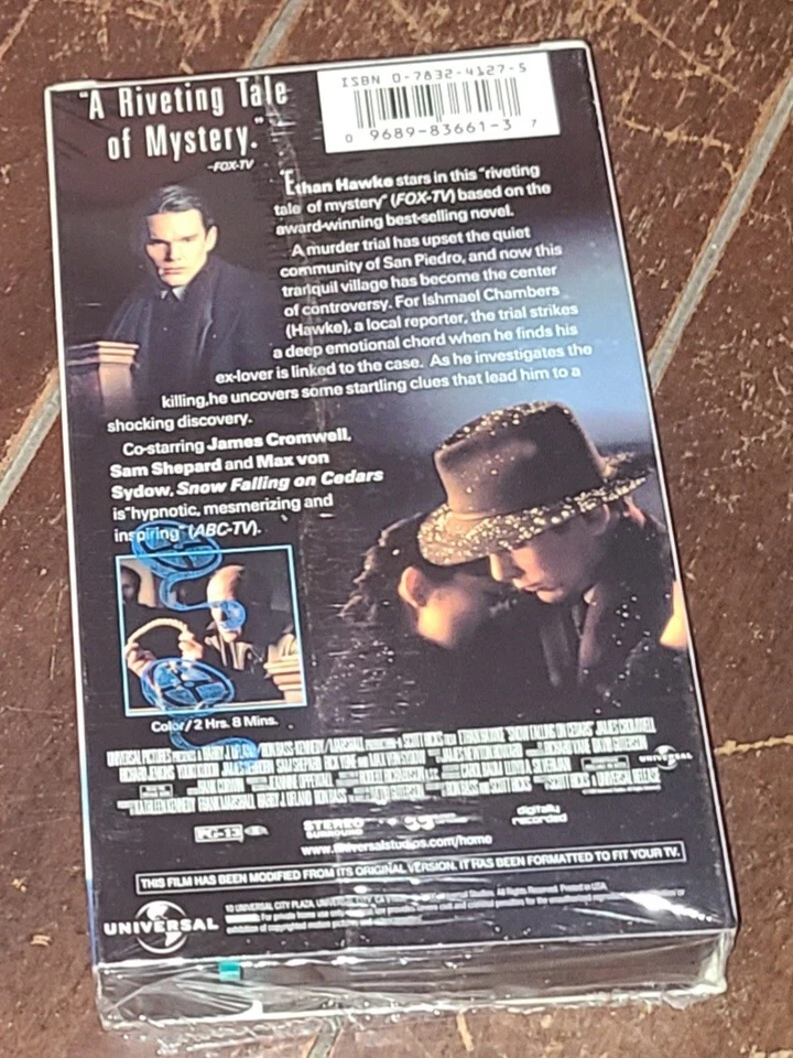 Snow Falling on Cedars (VHS, 2000, Universal) Ethan Hawke/James Cromwell! - Image 2 of 2