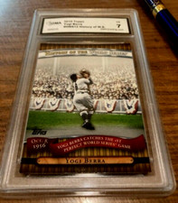 2010 Topps History of the World Series #HWS12 Yogi Berra GMA 7 NM and bonus