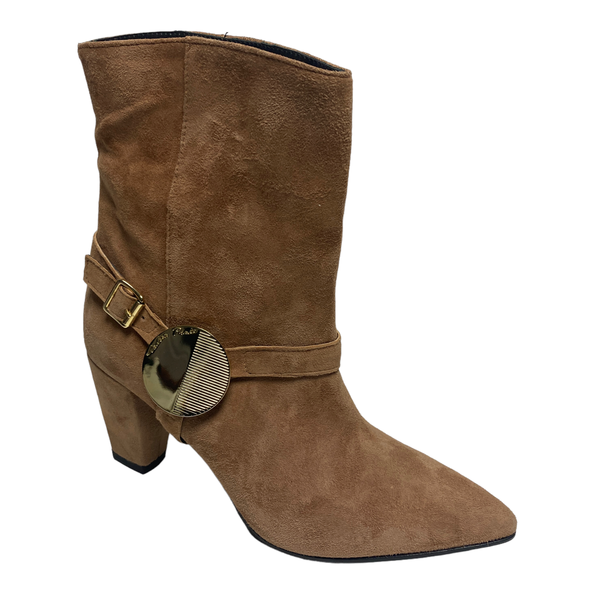 SCARPE TRONCHETTO STIVALETTI DONNA ANDREA PINTO 835 PELLE CUOIO