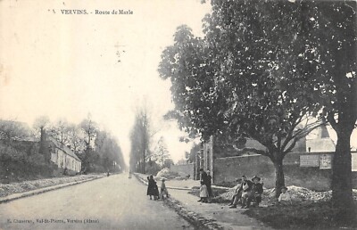 Old postcard 02 Vervins Route de Marle 