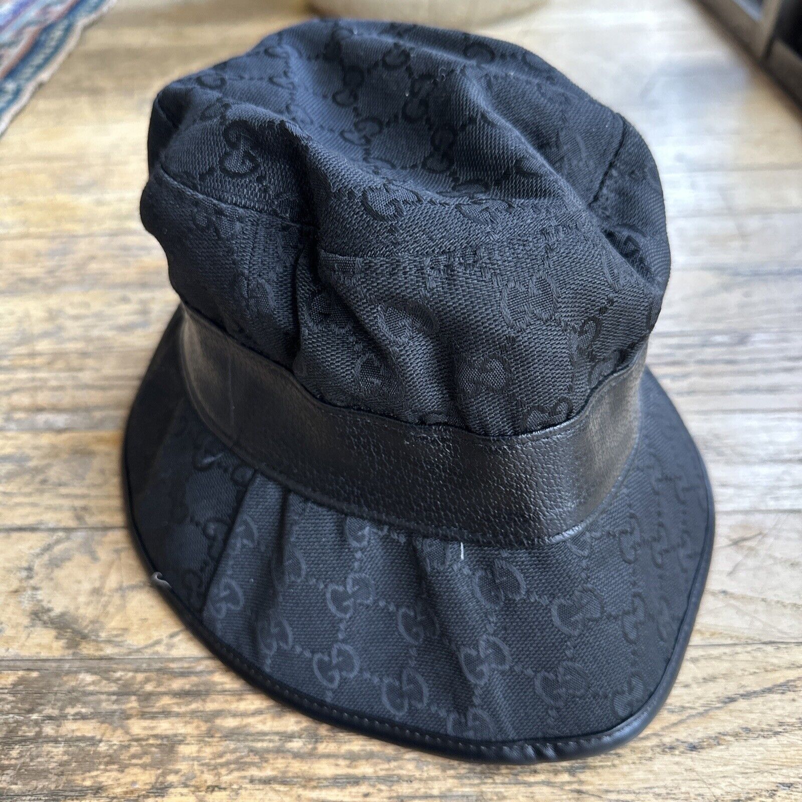 Gucci Bucket Hat Black GG Marmont Supreme Monogra… - image 5