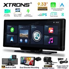 Smart Display 9" Autoradio Portatile CarPlay Auto USB 2K Dvr Retrocamera Hp901 - Miniatura 1