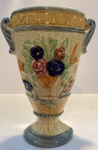 Vaso tascabile urna_da parete_MADE IN JAPAN_Vintage_Fiori_6,5"" alto_porcellana_delicato - Foto 2 di 12