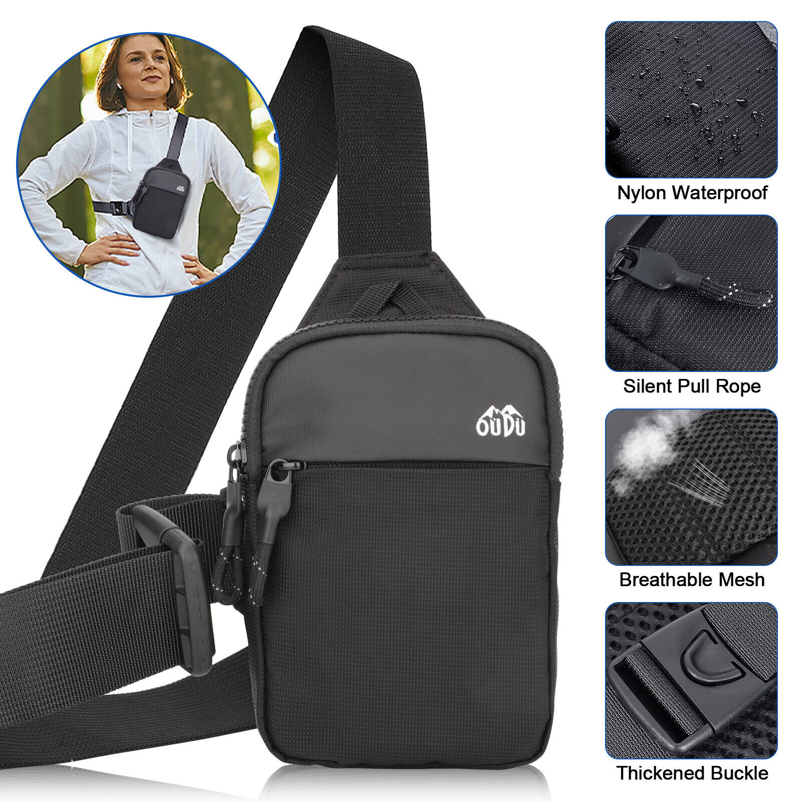 Bolso bandolera mano tipo bandolera mochila hombro impermeable