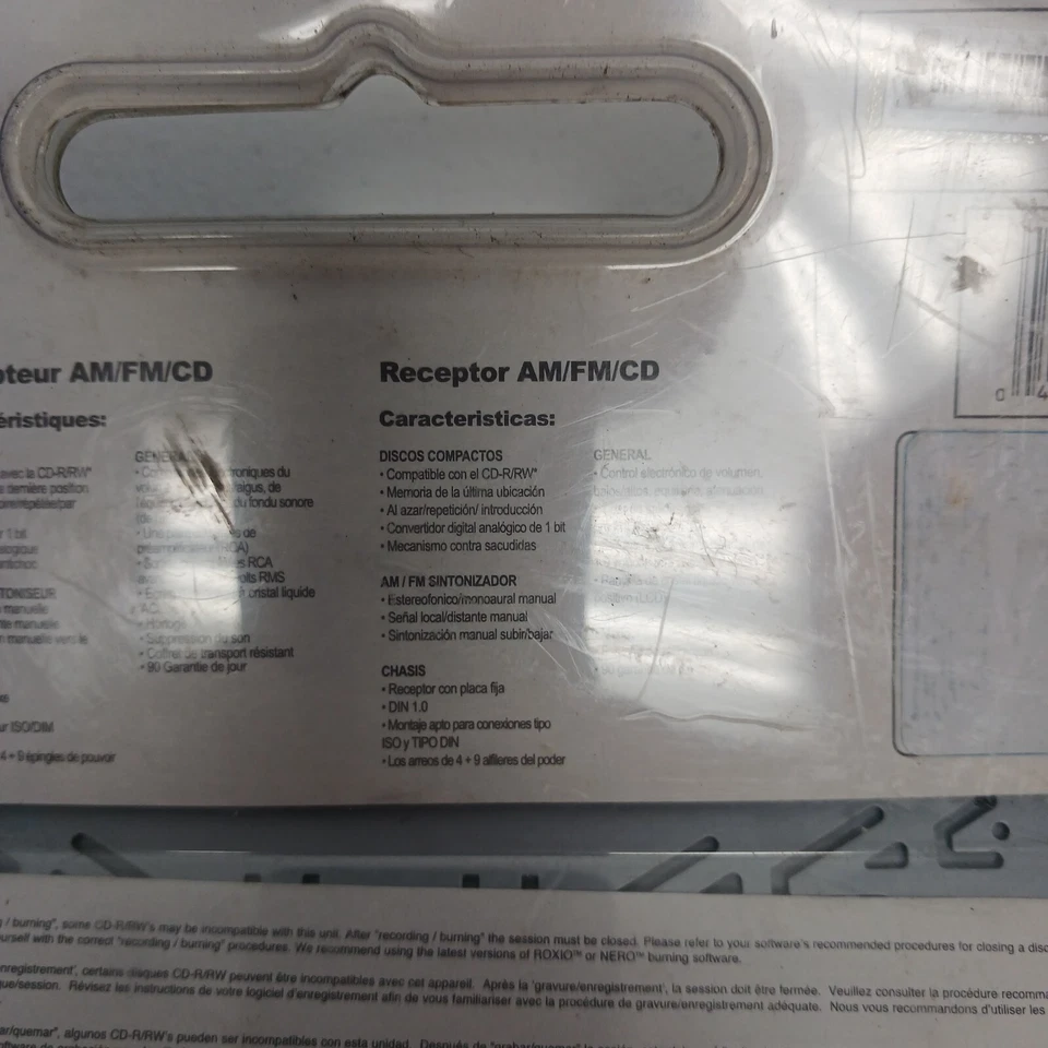 2005 AudioVox PHASE LINEAR by Jensen AM/FM/CD Receiver ~ PCD12OUCS ~ NOS; NIB - Image 4 of 4