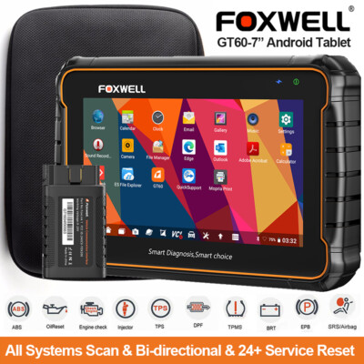 Foxwell GT60 Diagnosegerät OBD2 Scanner ALL SYSTEM ECU Codierung 28+ Funktionen