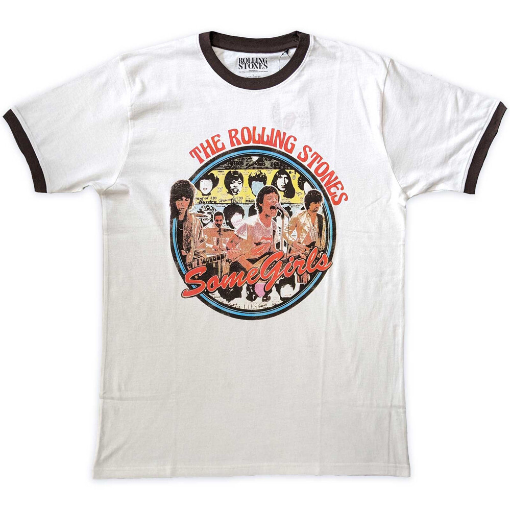 The Rolling Stones - Some Girls Circle Ringer -White t-shirt | eBay