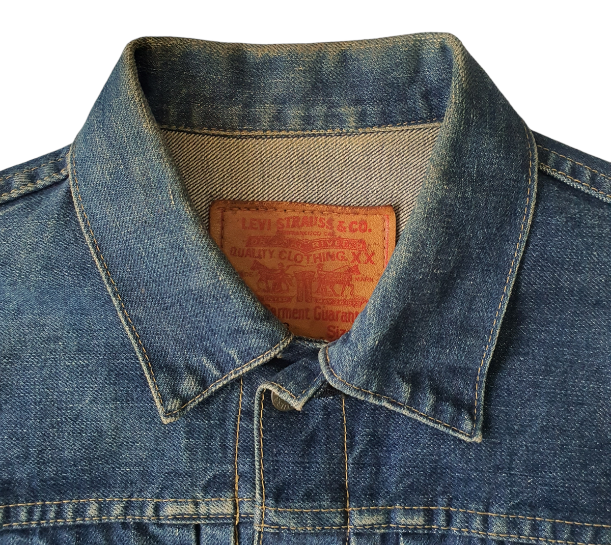 Vintage LEVI'S Type 1 71506 XX Denim Trucker LVC Japan 90S