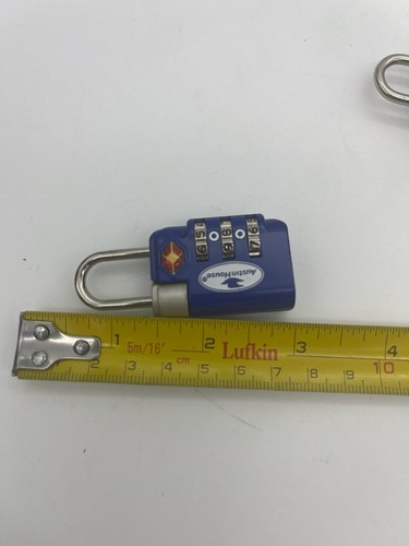 Pair of Austin House Programmable Combination Luggage Security Locks - NOS Lot A - Picture 3 of 4