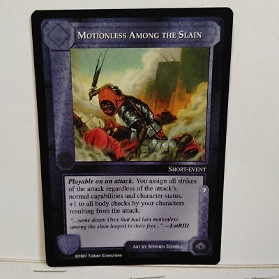 MECCG  ''LIDLESS EYE''--- MOTIONLESS AMONG THE SLAIN --- NM / MINT