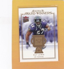 2006 FLEER ULTRA FOOTBALL AWARD WINNERS RAY LEWIS #UAA-RL RAVENS NMMT/MINT*67928