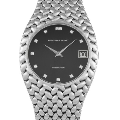 Audemars Piguet Cobra Onyx Double Diamond Dial 18K White Gold 