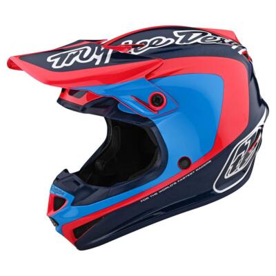 Troy Lee Designs TLD SE4 Poly MIPS Off-Road MX SxS Helmet Corsa Navy/Cyan Medium