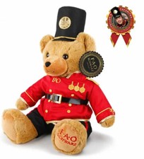 FAO Schwarz Toy Plush Anniversary Bear 12inch with Soldier Uniform