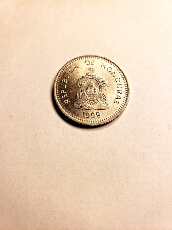 Honduras 50 Centavos 1999 Nickel Plated Steel KM#84a.2 Proof/UNC 256