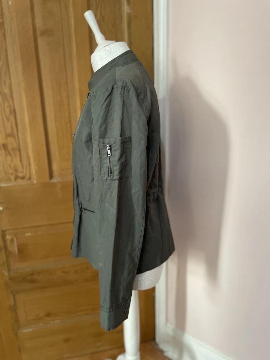 Mint velvet khaki star shop embroidered jacket