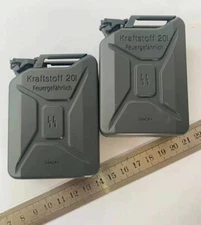 2X 1/6 WWII German WH SS Jerrican Fuel Oil Drum Model F 12" Action Figure Scene