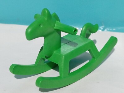 PLAYMOBIL CABALLITO BALANCIN CABALLO VERDE VICTORIANO SERIE ROSA