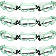 Goggles Safety Vented Clear 12 Glasses FindingKing