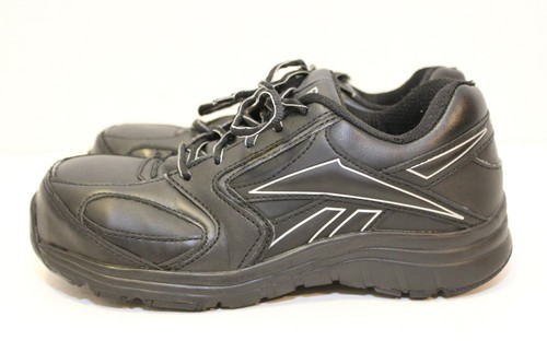 REEBOK RB4490 Black Occupational Work Shoes Size 6M - Picture 3 of 6