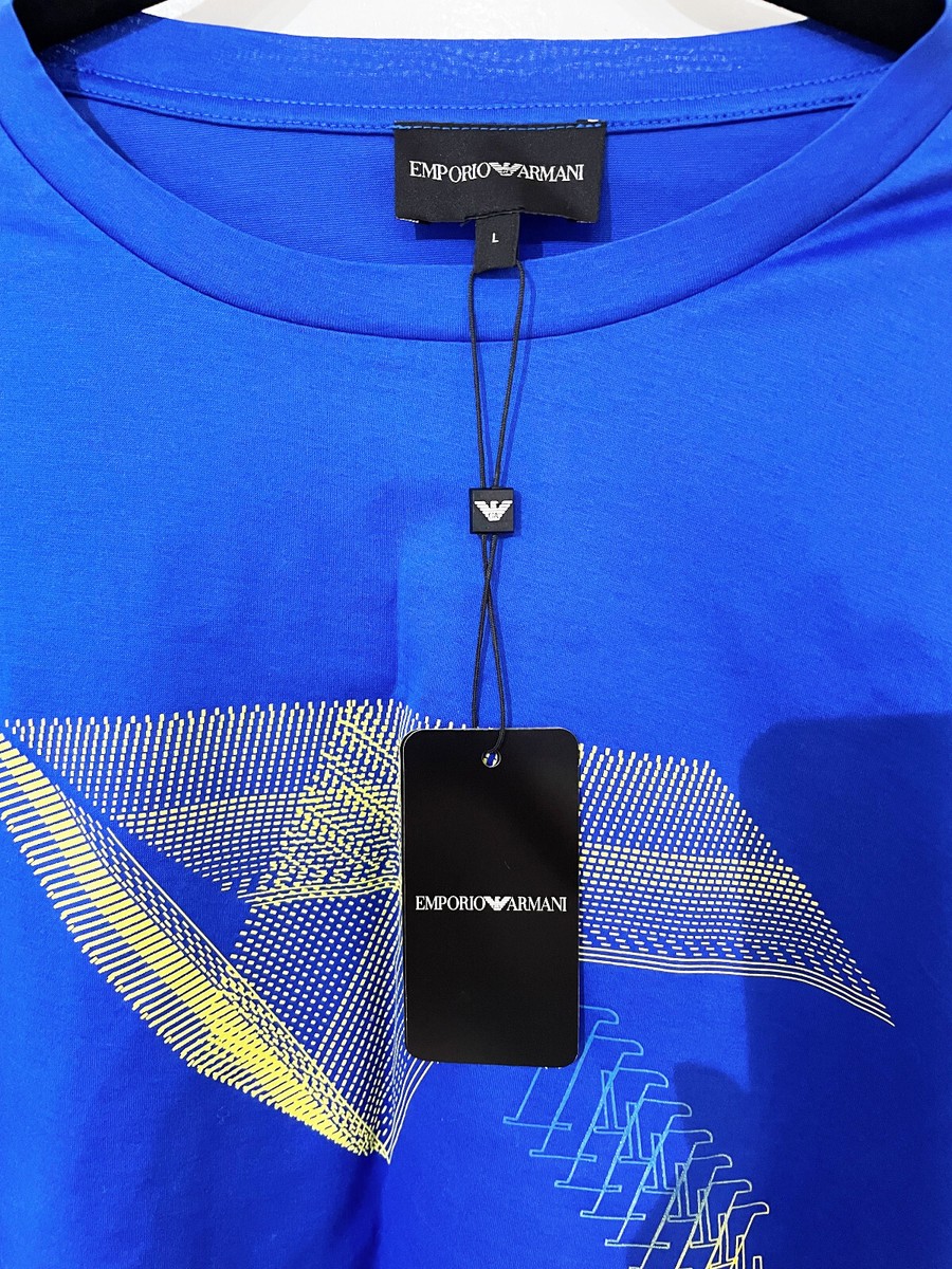 Tシャツ・カットソー EMPORIO ARMANI Men T-shirt Blue EM000943AF10762 FB232 EMPORIO ARMANI: T-shirt men - Blue | Emporio Armani t-shirt