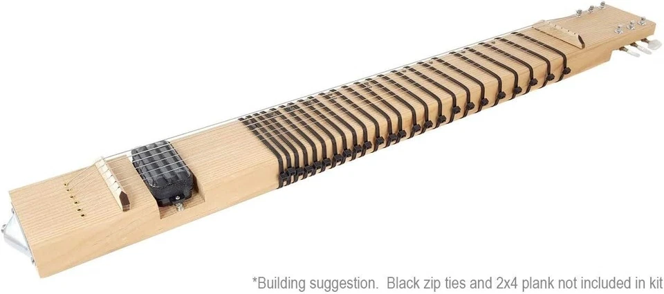 Kit de guitarra personalizable 2x4 Lap Steel - Juegos de dos cuerdas para tocar versátil Foto 4 de 4