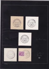 Germany  Schiffspost Ships post 1950s-1960s stamps cancel on page r20191