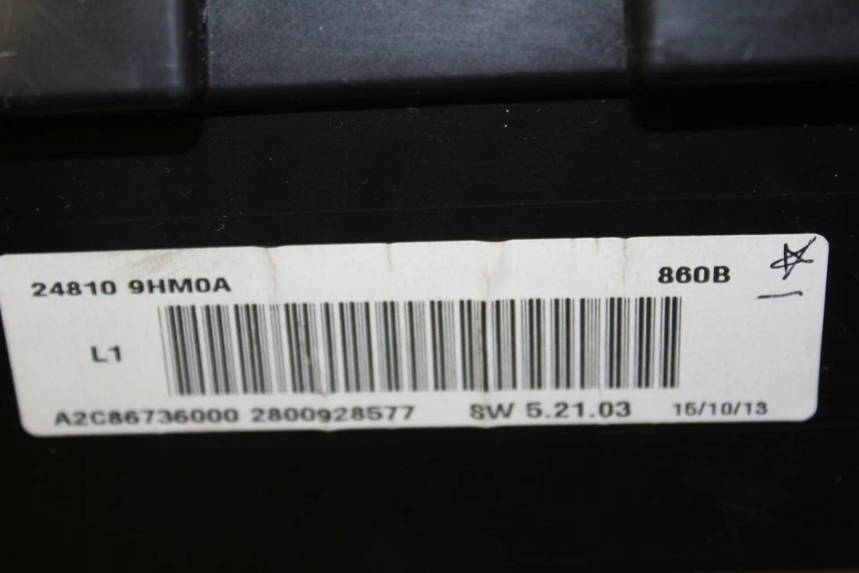 Speedometer Instrument Cluster 2014 Nissan Altima Sdn. 59,968 Miles NO COVER - Image 3 of 4