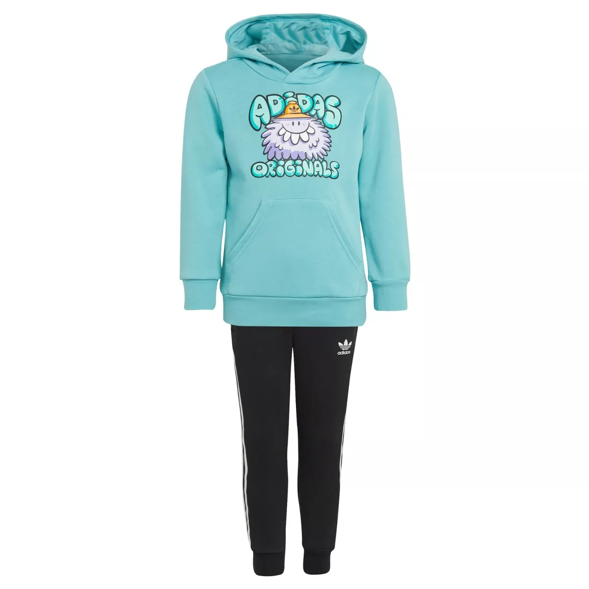 Adidas Originals x Kevin Lyons Hoodie Pants Set Mint Ton Kids Apparel H22611