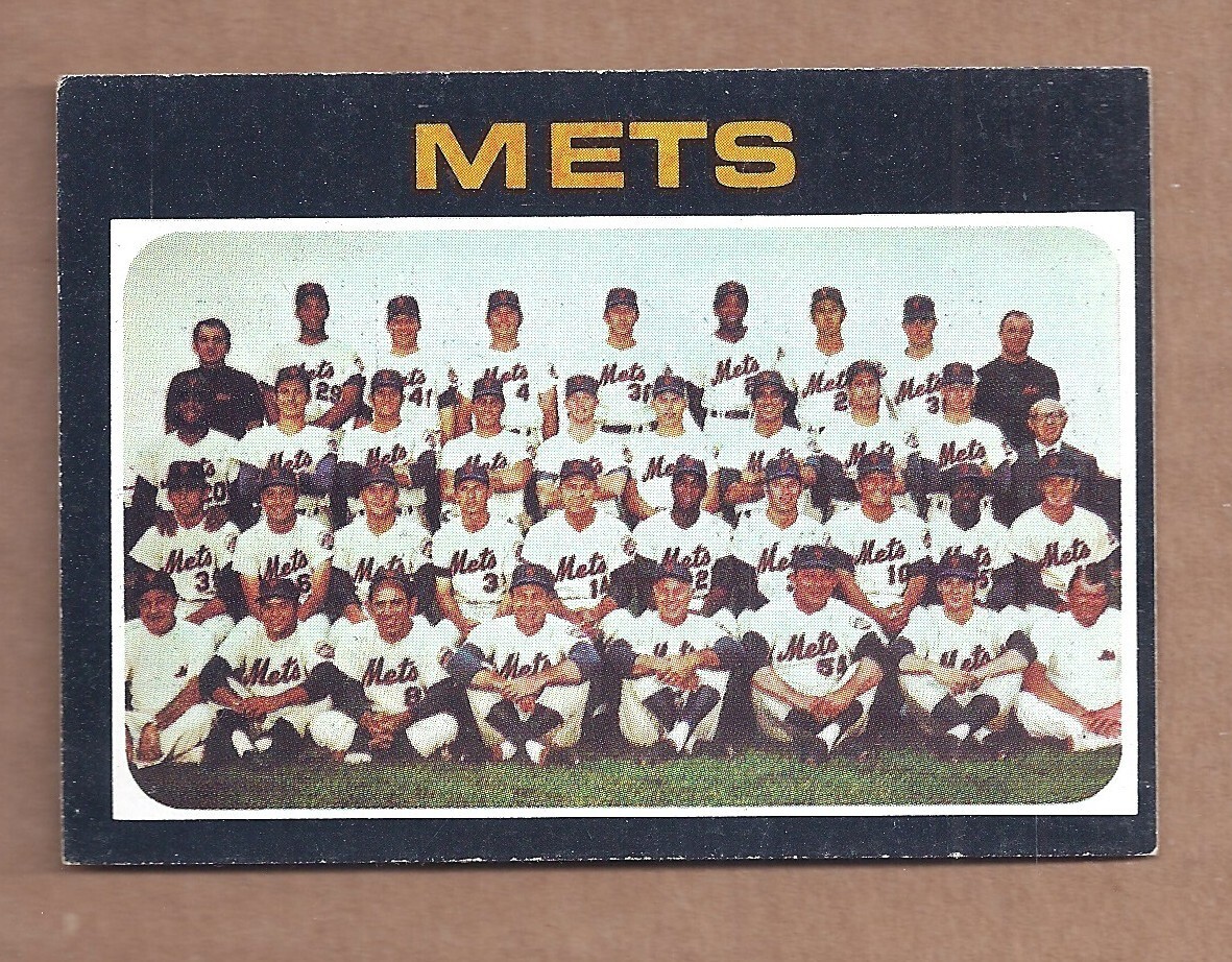 1971 Topps #641 New York Mets Team Card Centered EX Condition