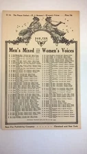 The Prayer Perfect 4 Part Womens Choral 1916 Antique Religious Sheet Music S Fox