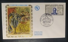 ENVELOPPE 1er JOUR 1969 HENRI IV EDIT DE NANTES TIMBRE N° 1618 FDC SOIE